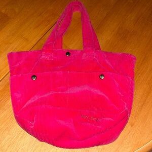 Henry Brown bright pink Corduroy tote bag